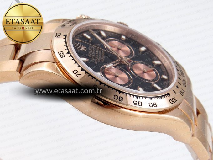 Daytona 116505 RG OMF Best Edition Black/RG Dial on RG Bracelet A7750 (Slim Movement) - Görsel 9