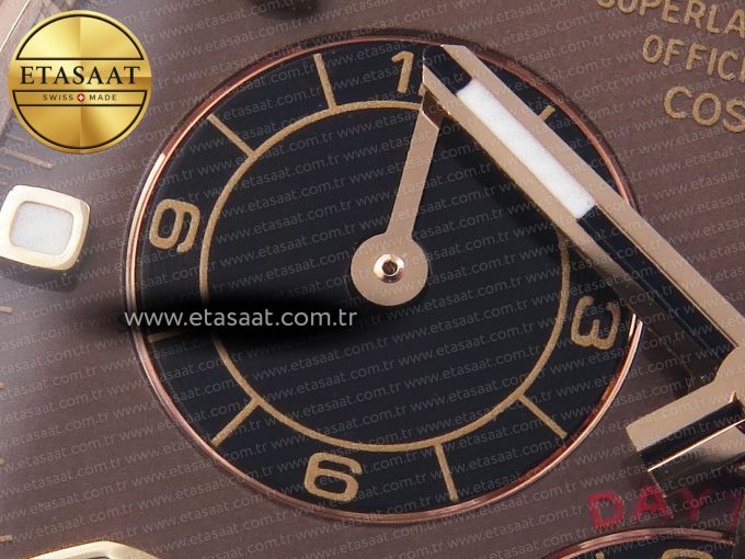 Daytona 116505 RG OMF Best Edition Brown/Black Dial on RG Bracelet A7750 (Slim Movement) - Görsel 14