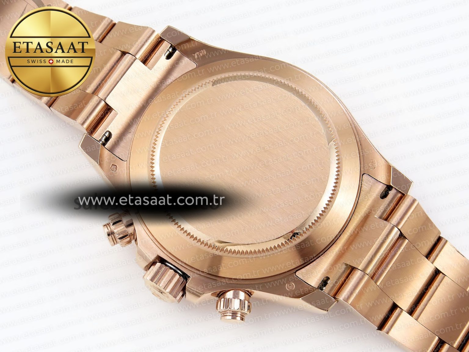 Daytona 116505 RG OMF Best Edition Brown/Black Dial on RG Bracelet A7750 (Slim Movement) - Görsel 18