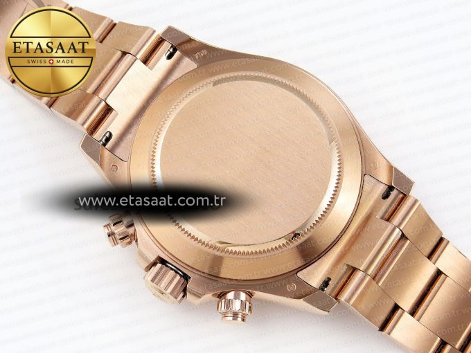 Daytona 116505 RG OMF Best Edition Brown/Black Dial on RG Bracelet A7750 (Slim Movement) - Görsel 18