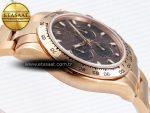 Daytona 116505 RG OMF Best Edition Brown/Black Dial on RG Bracelet A7750 (Slim Movement) - Görsel 9
