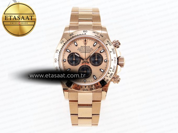 Daytona 116505 RG OMF Best Edition RG/Black Dial on RG Bracelet A7750 (Slim Movement) - Görsel 3