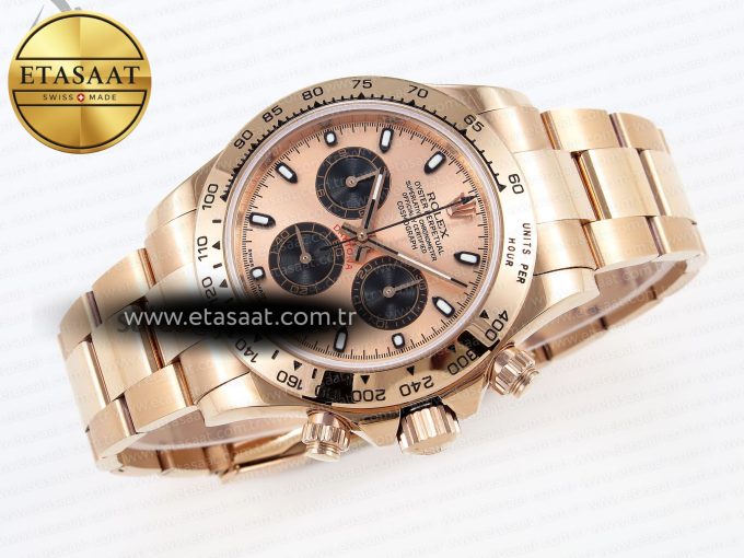 Daytona 116505 RG OMF Best Edition RG/Black Dial on RG Bracelet A7750 (Slim Movement) - Görsel 7