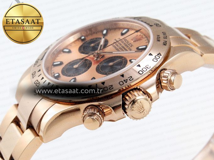 Daytona 116505 RG OMF Best Edition RG/Black Dial on RG Bracelet A7750 (Slim Movement) - Görsel 8