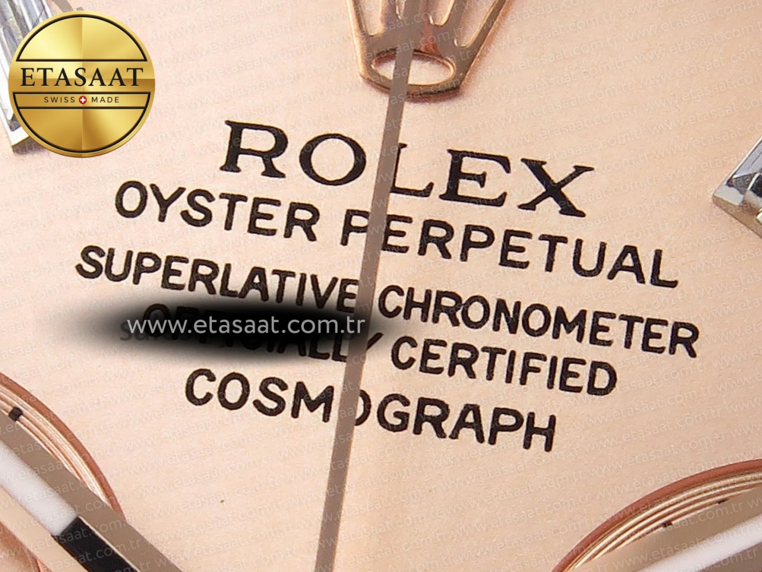 Daytona 116505 RG OMF Best Edition RG Crystal Dial on RG Bracelet A7750 (Slim Movement) - Görsel 10
