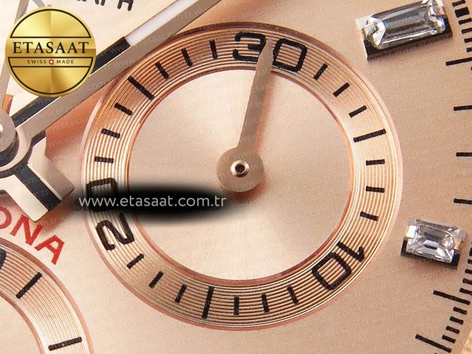 Daytona 116505 RG OMF Best Edition RG Crystal Dial on RG Bracelet A7750 (Slim Movement) - Görsel 11