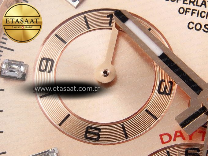 Daytona 116505 RG OMF Best Edition RG Crystal Dial on RG Bracelet A7750 (Slim Movement) - Görsel 13