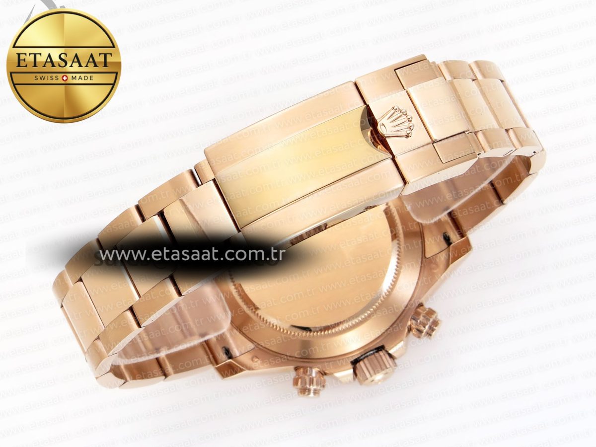 Daytona 116505 RG OMF Best Edition RG Crystal Dial on RG Bracelet A7750 (Slim Movement) - Görsel 17