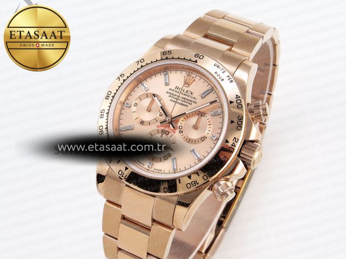 Daytona 116505 RG OMF Best Edition RG Crystal Dial on RG Bracelet A7750 (Slim Movement) - Görsel 2