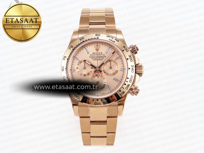 Daytona 116505 RG OMF Best Edition RG Crystal Dial on RG Bracelet A7750 (Slim Movement) - Görsel 3