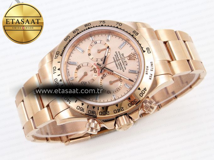 Daytona 116505 RG OMF Best Edition RG Crystal Dial on RG Bracelet A7750 (Slim Movement) - Görsel 7