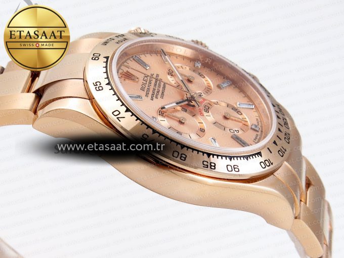 Daytona 116505 RG OMF Best Edition RG Crystal Dial on RG Bracelet A7750 (Slim Movement) - Görsel 9