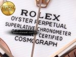 Daytona 116505 RG OMF Best Edition White Dial on RG Bracelet A7750 (Slim Movement) - Görsel 10