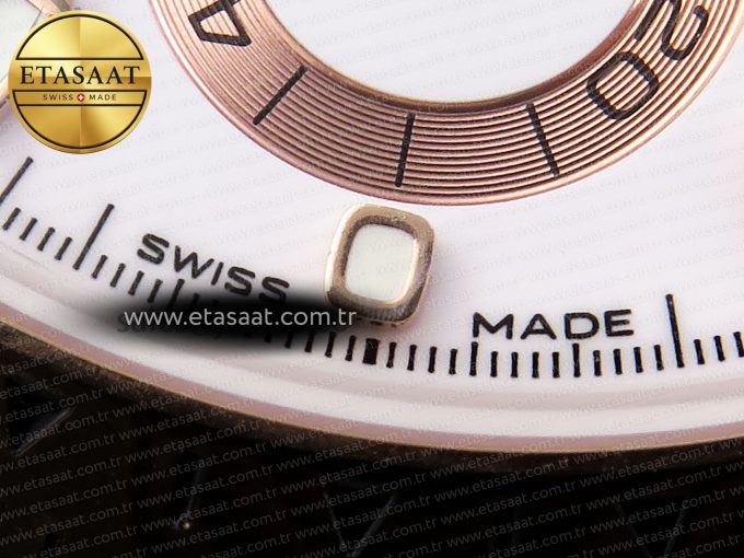 Daytona 116505 RG OMF Best Edition White Dial on RG Bracelet A7750 (Slim Movement) - Görsel 14