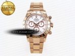 Daytona 116505 RG OMF Best Edition White Dial on RG Bracelet A7750 (Slim Movement) - Görsel 3