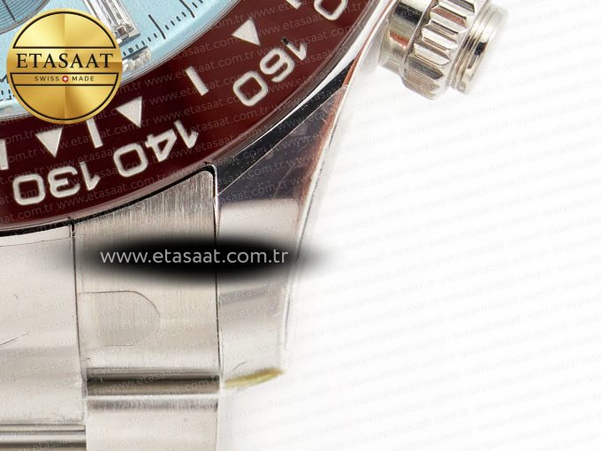 Daytona 116506 Clean 1:1 Best Edition Ice Blue Dial Crystal Markers on SS Bracelet SA4130 V2 - Görsel 11