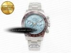 Daytona 116506 Clean 1:1 Best Edition Ice Blue Dial Crystal Markers on SS Bracelet SA4130 V2 - Görsel 3