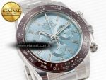 Daytona 116506 Clean 1:1 Best Edition Ice Blue Dial Crystal Markers on SS Bracelet SA4130 V2 - Görsel 5