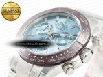 Daytona 116506 Clean 1:1 Best Edition Ice Blue Dial Crystal Markers on SS Bracelet SA4130 V2 - Görsel 7