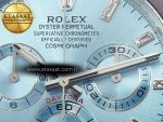 Daytona 116506 Clean 1:1 Best Edition Ice Blue Dial Crystal Markers on SS Bracelet SA4130 V2 - Görsel 8