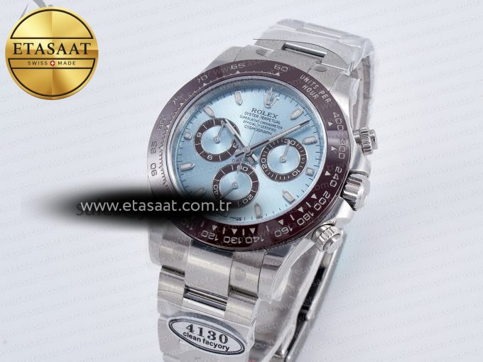 Daytona 116506 Clean 1:1 Best Edition Ice Blue Dial Markers on SS Bracelet SA4130 v2 - Görsel 1