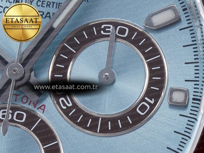 Daytona 116506 Clean 1:1 Best Edition Ice Blue Dial Markers on SS Bracelet SA4130 v2 - Görsel 12