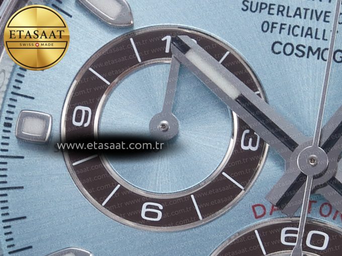 Daytona 116506 Clean 1:1 Best Edition Ice Blue Dial Markers on SS Bracelet SA4130 v2 - Görsel 14