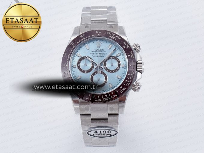 Daytona 116506 Clean 1:1 Best Edition Ice Blue Dial Markers on SS Bracelet SA4130 v2 - Görsel 3