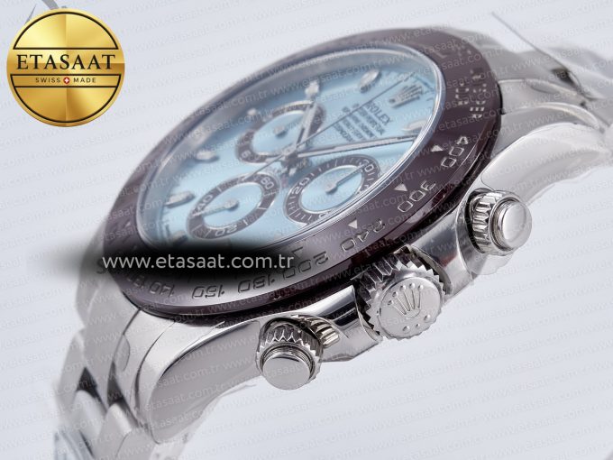 Daytona 116506 Clean 1:1 Best Edition Ice Blue Dial Markers on SS Bracelet SA4130 v2 - Görsel 8