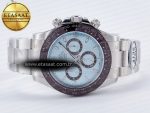 Daytona 116506 Clean 1:1 Best Edition Ice Blue Dial Markers on SS Bracelet SA4130 v2 - Görsel 9