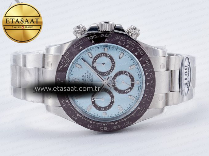Daytona 116506 Clean 1:1 Best Edition Ice Blue Dial Markers on SS Bracelet SA4130 v2 - Görsel 9
