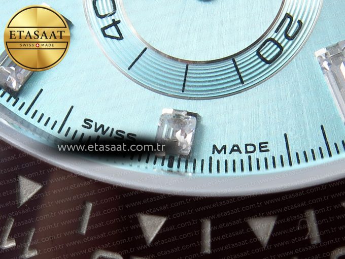 Daytona 116506 QF 1:1 Best Edition Ice Blue Dial Crystal Markers on SS Bracelet SH4130 V3 (Gain Weight) - Görsel 13