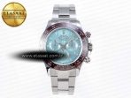 Daytona 116506 QF 1:1 Best Edition Ice Blue Dial Crystal Markers on SS Bracelet SH4130 V3 (Gain Weight) - Görsel 3