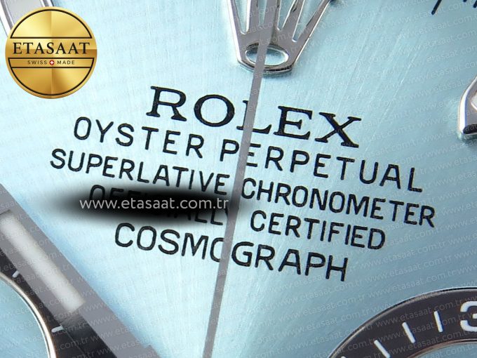 Daytona 116506 QF 1:1 Best Edition Ice Blue Dial Lume Markers on SS Bracelet SH4130 V3 (Gain Weight) - Görsel 10