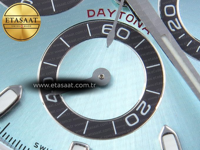 Daytona 116506 QF 1:1 Best Edition Ice Blue Dial Lume Markers on SS Bracelet SH4130 V3 (Gain Weight) - Görsel 12