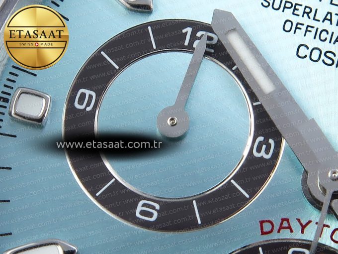 Daytona 116506 QF 1:1 Best Edition Ice Blue Dial Lume Markers on SS Bracelet SH4130 V3 (Gain Weight) - Görsel 14