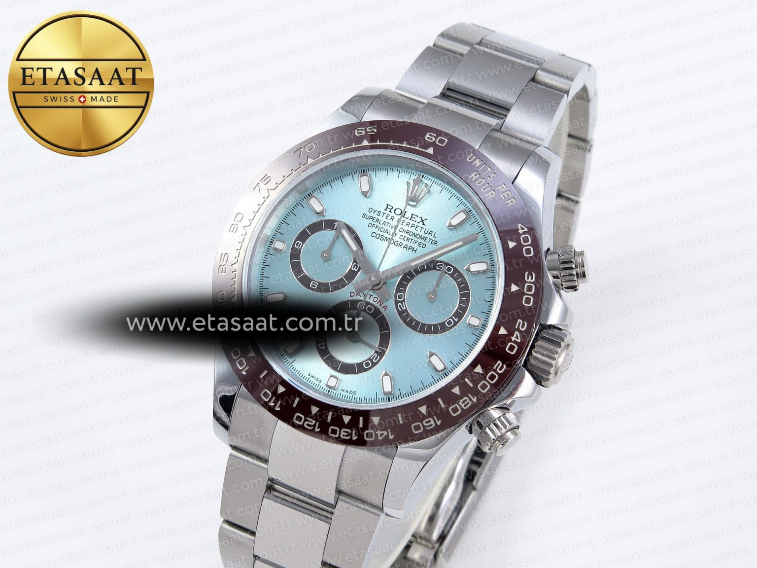 Daytona 116506 QF 1:1 Best Edition Ice Blue Dial Lume Markers on SS Bracelet SH4130 V3 (Gain Weight) - Görsel 2
