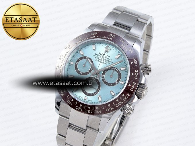 Daytona 116506 QF 1:1 Best Edition Ice Blue Dial Lume Markers on SS Bracelet SH4130 V3 (Gain Weight) - Görsel 2