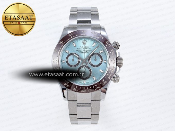 Daytona 116506 QF 1:1 Best Edition Ice Blue Dial Lume Markers on SS Bracelet SH4130 V3 (Gain Weight) - Görsel 3
