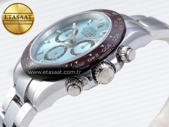 Daytona 116506 QF 1:1 Best Edition Ice Blue Dial Lume Markers on SS Bracelet SH4130 V3 (Gain Weight) - Görsel 8