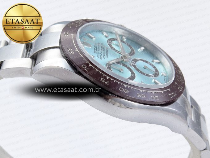 Daytona 116506 QF 1:1 Best Edition Ice Blue Dial Lume Markers on SS Bracelet SH4130 V3 (Gain Weight) - Görsel 9