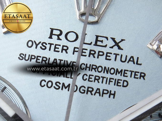 Daytona 116506 SS OMF Best Edition Ice Blue Crystal Dial on SS Bracelet A7750 (Slim Movement) - Görsel 10
