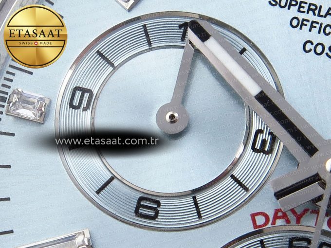 Daytona 116506 SS OMF Best Edition Ice Blue Crystal Dial on SS Bracelet A7750 (Slim Movement) - Görsel 14