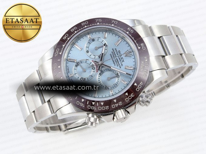Daytona 116506 SS OMF Best Edition Ice Blue Crystal Dial on SS Bracelet A7750 (Slim Movement) - Görsel 7