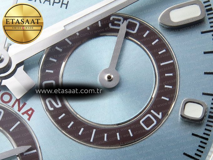 Daytona 116506 SS OMF Best Edition Ice Blue Dial on SS Bracelet A7750 (Slim Movement) - Görsel 11