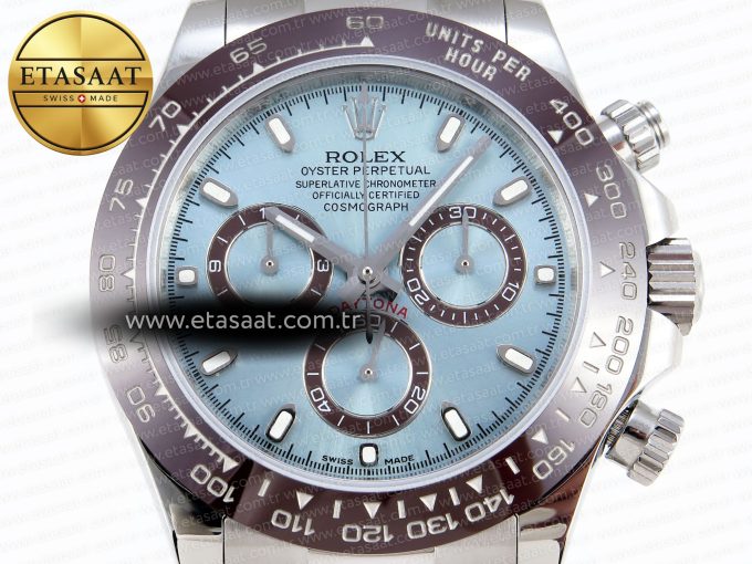 Daytona 116506 SS OMF Best Edition Ice Blue Dial on SS Bracelet A7750 (Slim Movement) - Görsel 4