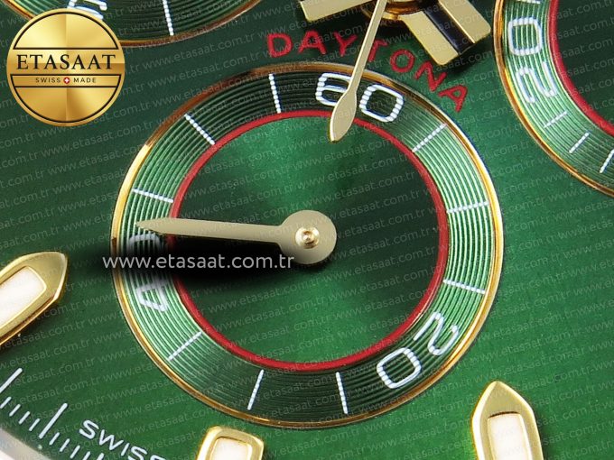 Daytona 116508 APSF 1:1 Best Edition Green Dial on YG Bracelet SH4130 - Görsel 12