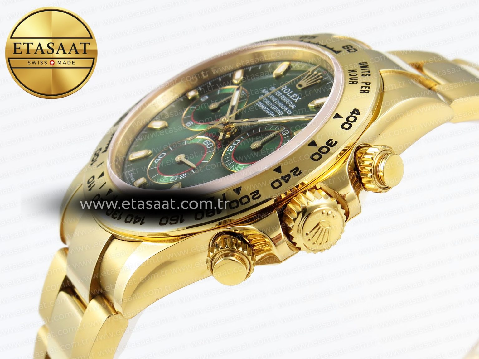 Daytona 116508 APSF 1:1 Best Edition Green Dial on YG Bracelet SH4130 - Görsel 8
