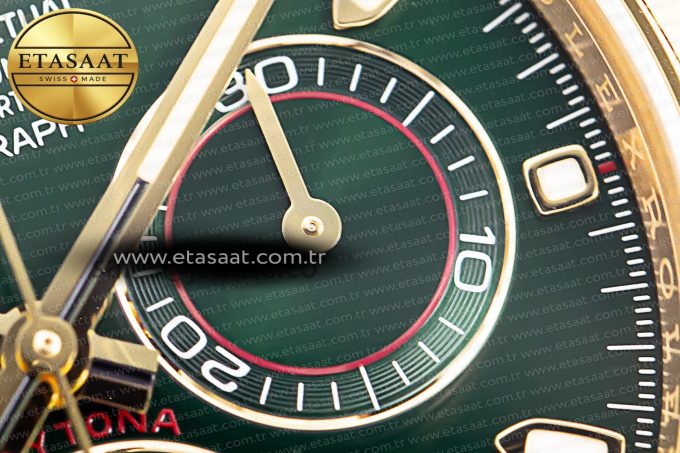 Daytona 116508 Clean Factory Best Edition 904L Steel Green Dial on YG Bracelet SA4130 - Görsel 10