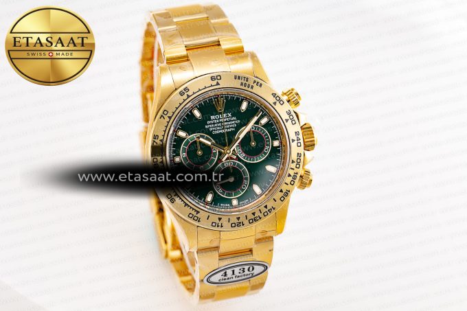 Daytona 116508 Clean Factory Best Edition 904L Steel Green Dial on YG Bracelet SA4130 - Görsel 4